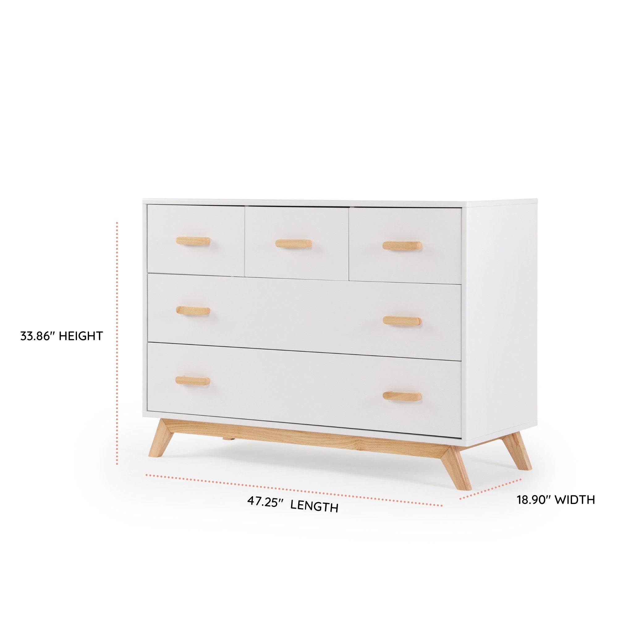 dadada Baby Soho 5-Drawer Nursery Dresser