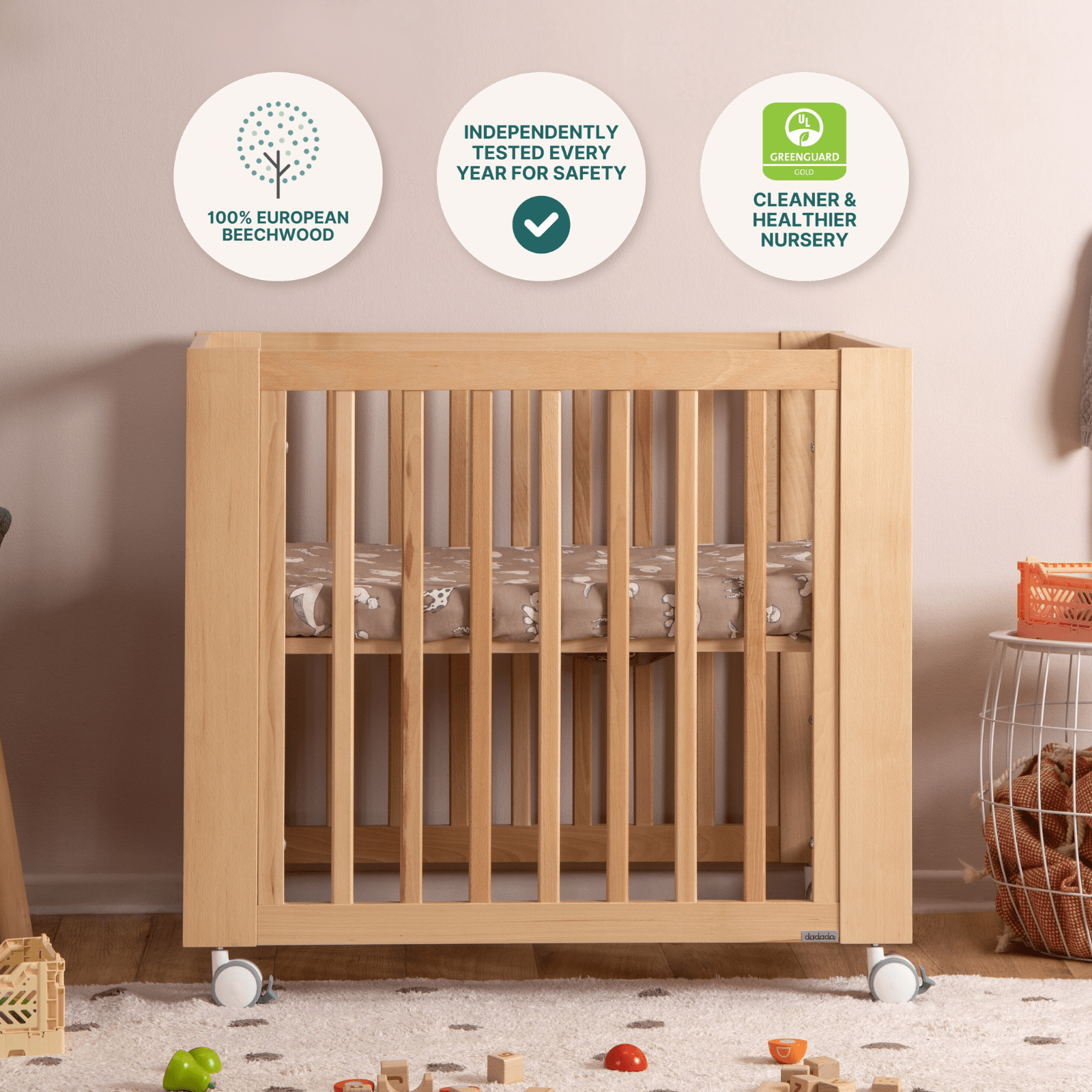 dadada Baby Spirit 8-in-1 Convertible Crib