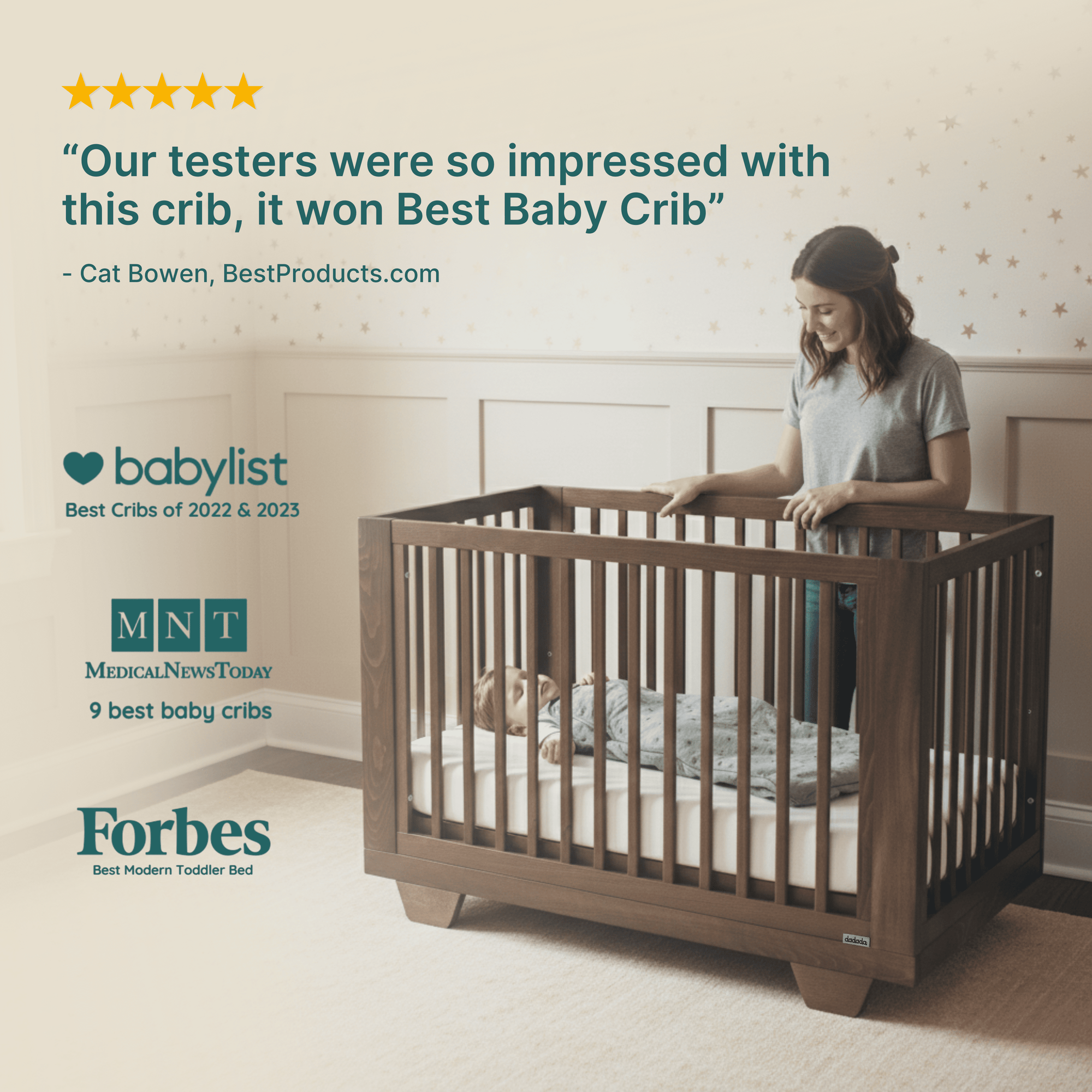 dadada Baby Spirit 8-in-1 Convertible Crib