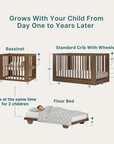 dadada Baby Spirit 8-in-1 Convertible Crib