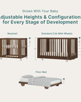 dadada Baby Spirit 8-in-1 Convertible Crib