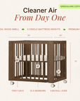 dadada Baby Spirit 8-in-1 Convertible Crib