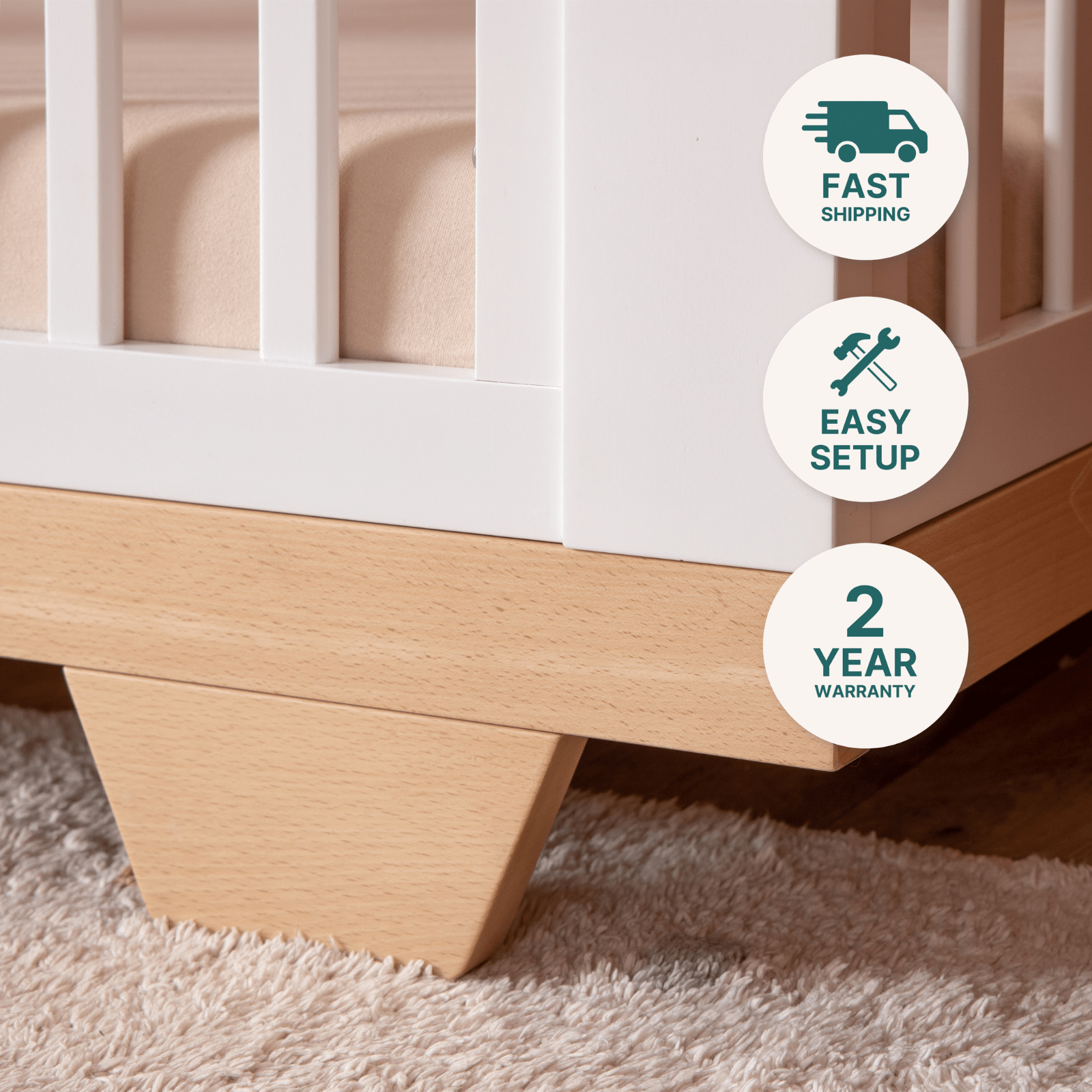 dadada Baby Spirit 8-in-1 Convertible Crib