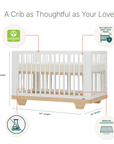 dadada Baby Spirit 8-in-1 Convertible Crib
