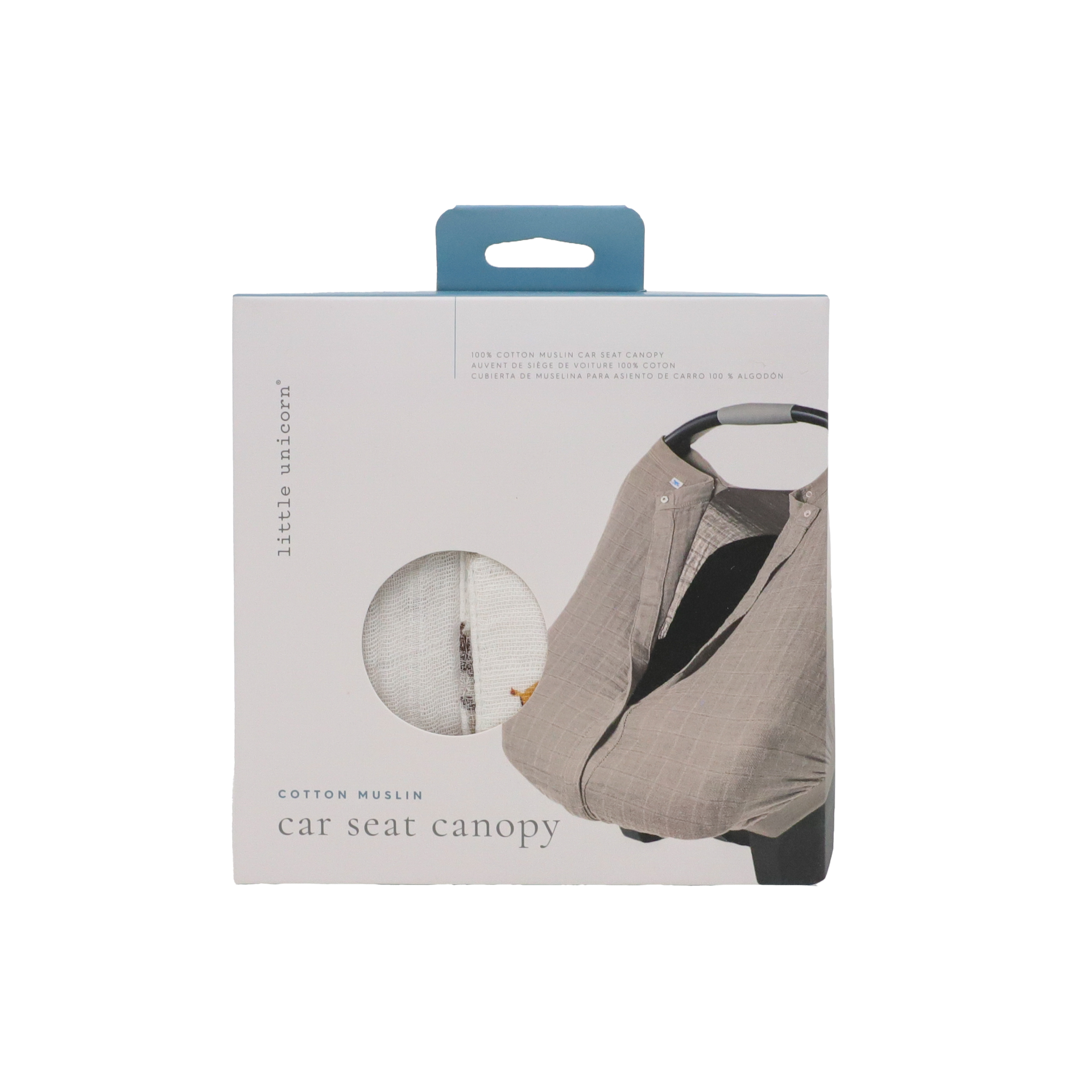 Cotton Muslin Car Seat Canopy Farmyard Little Unicorn USA