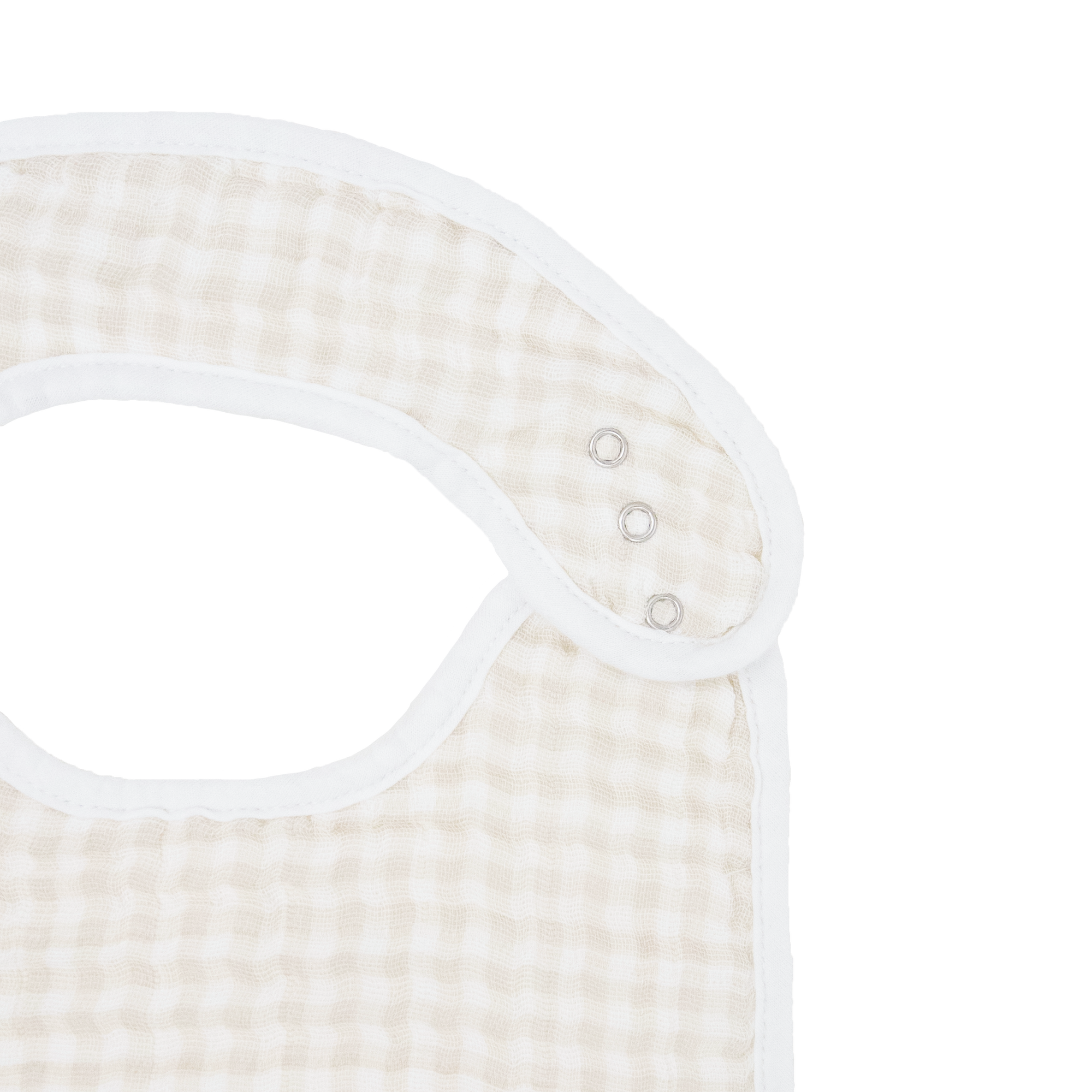 Cotton Muslin Classic Bib 3 Pack - Georgia Peach