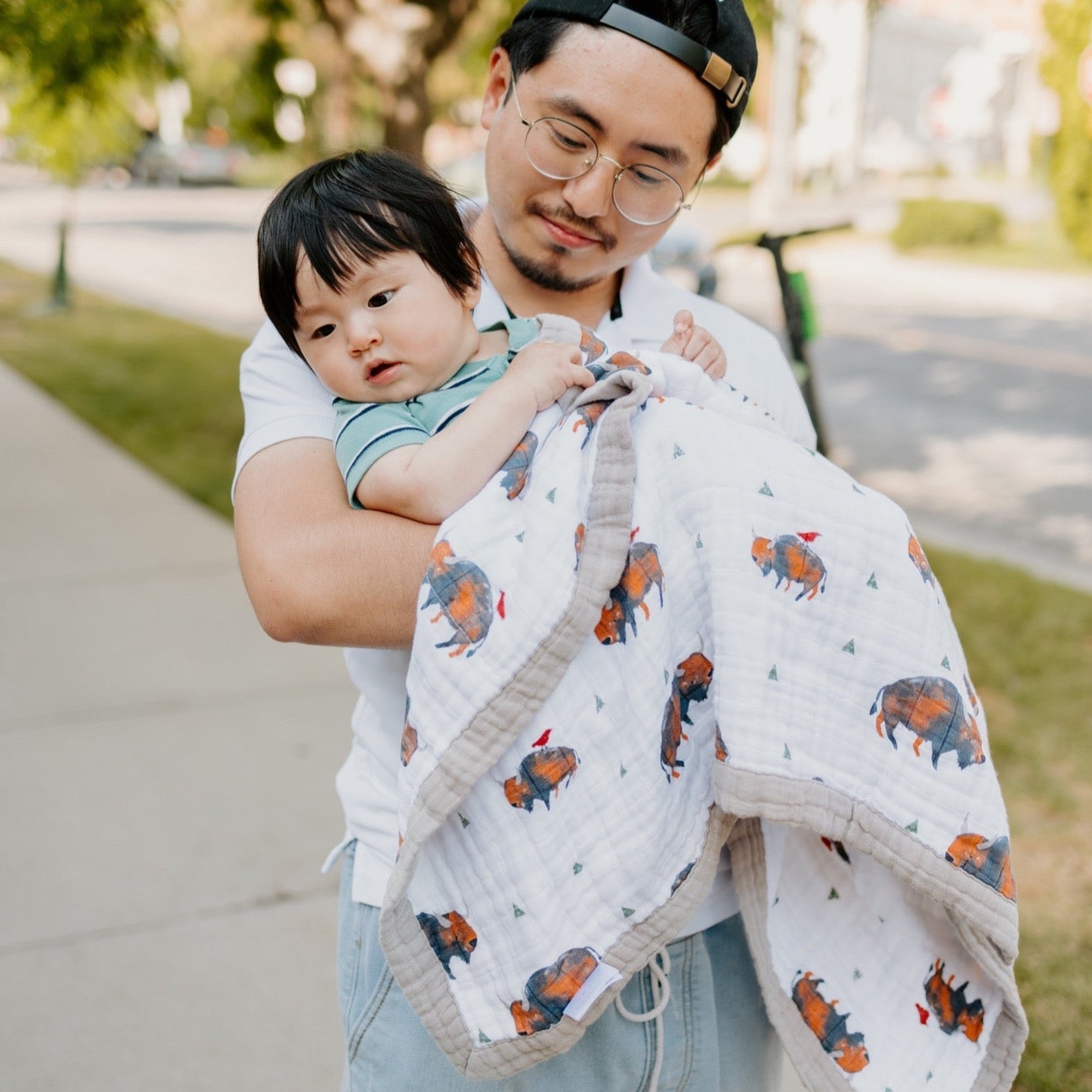 Cotton muslin baby quilt sale