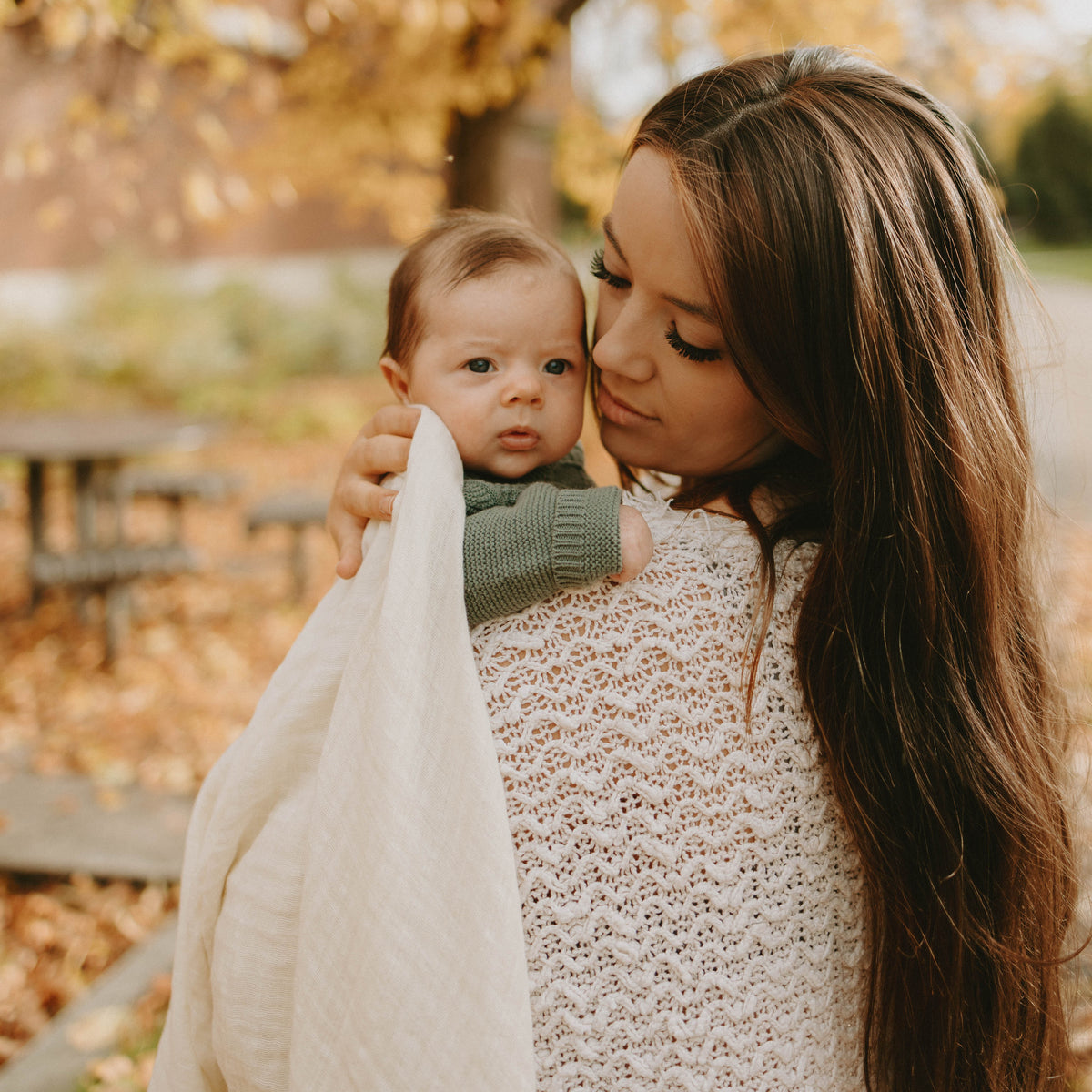 Cotton Muslin Swaddle Blanket 3 Pack Fern 2 Little Unicorn USA
